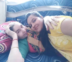 Geetanjali Mishra with her mother